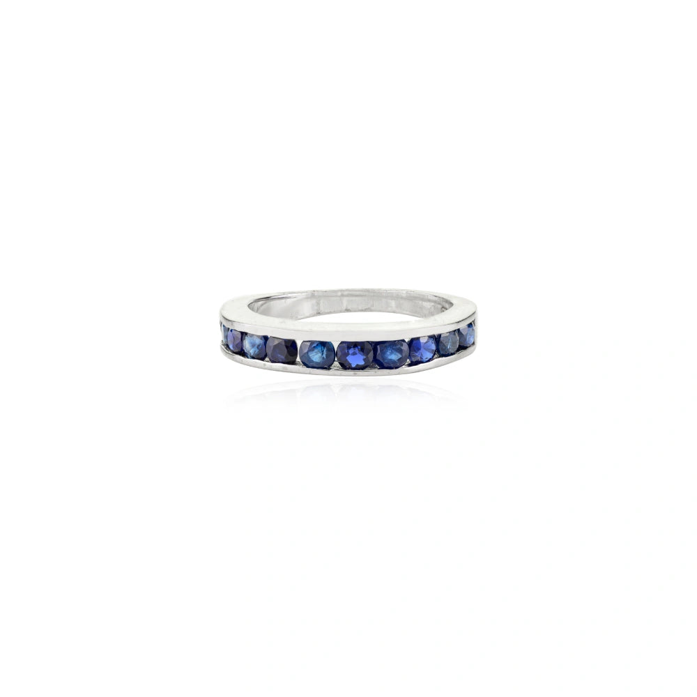 Exporter Top Quality Handmade Real Blue Sapphire Stackable Ring Gorgeous Best Top Seller
