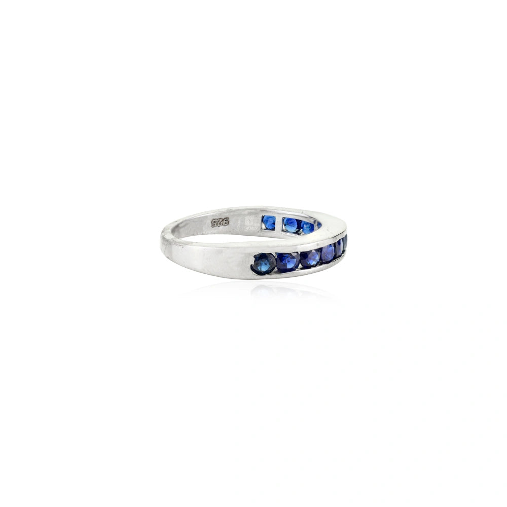 Exporter Top Quality Handmade Real Blue Sapphire Stackable Ring Gorgeous Best Top Seller