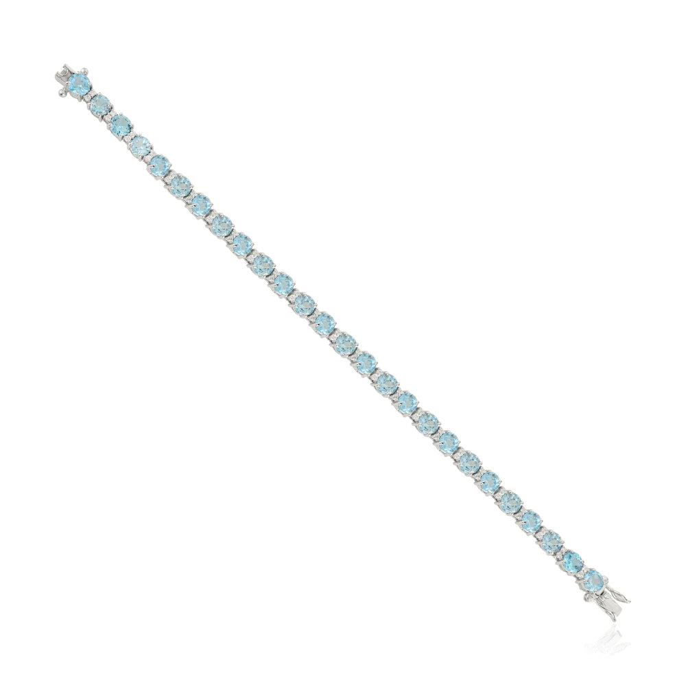 Exporter Unique Design 100% Natural Blue Topaz & American Diamond Statement Bulk Order Available