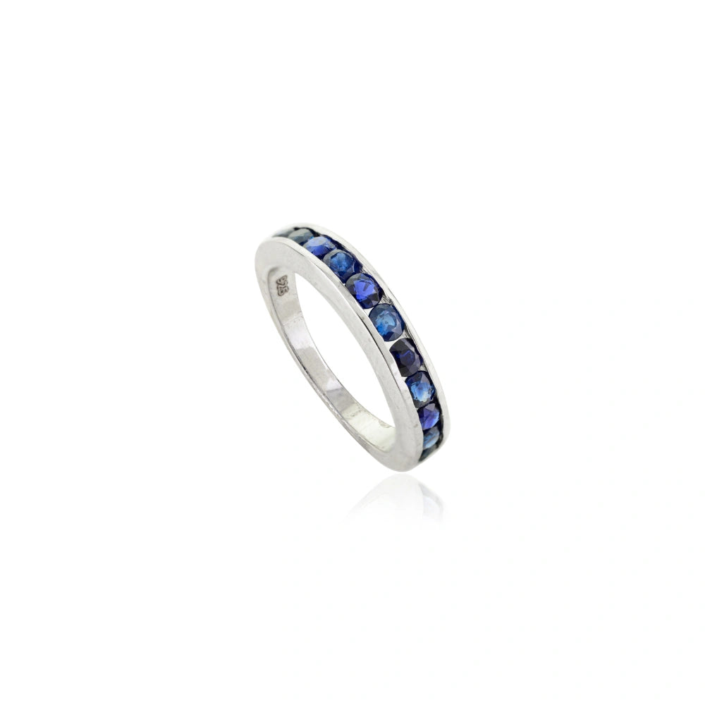 Exporter Top Quality Handmade Real Blue Sapphire Stackable Ring Gorgeous Best Top Seller
