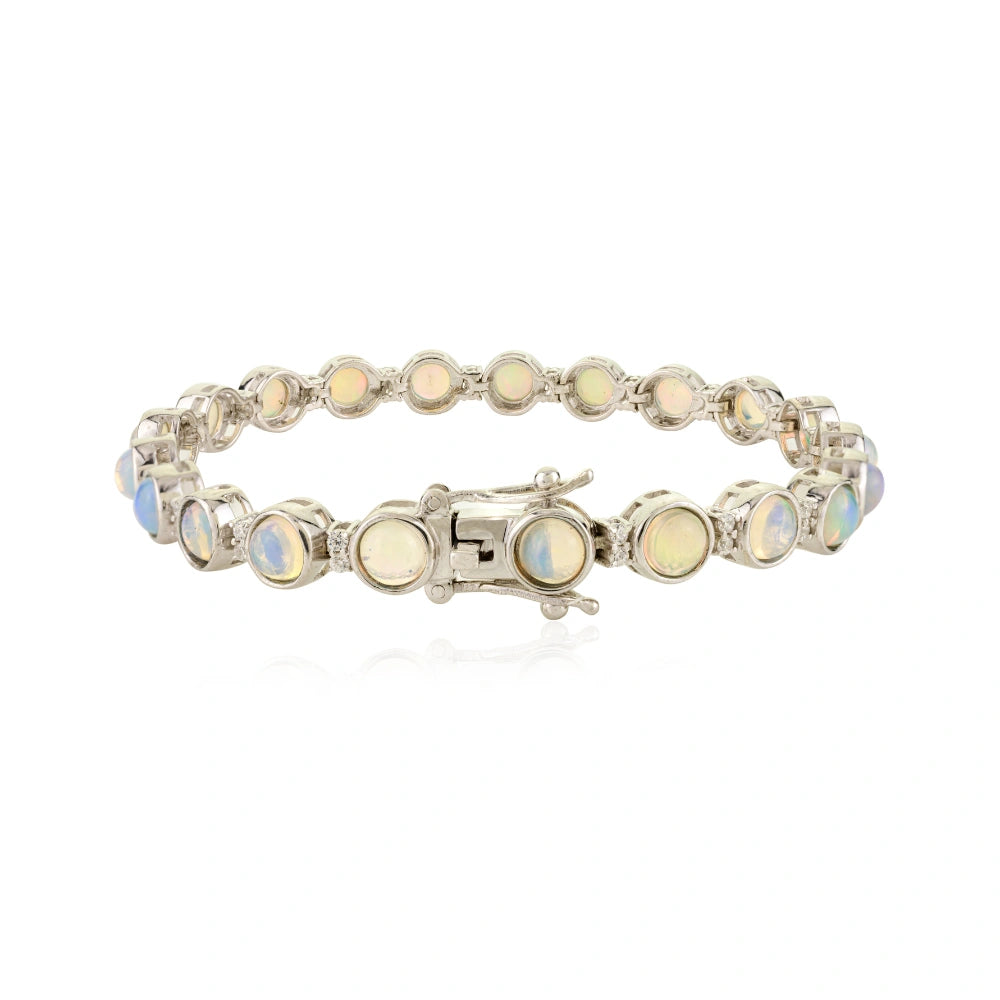 October Birthstone Jewelry Manufacture 100% Authentic Opal & American Diamond Exporter