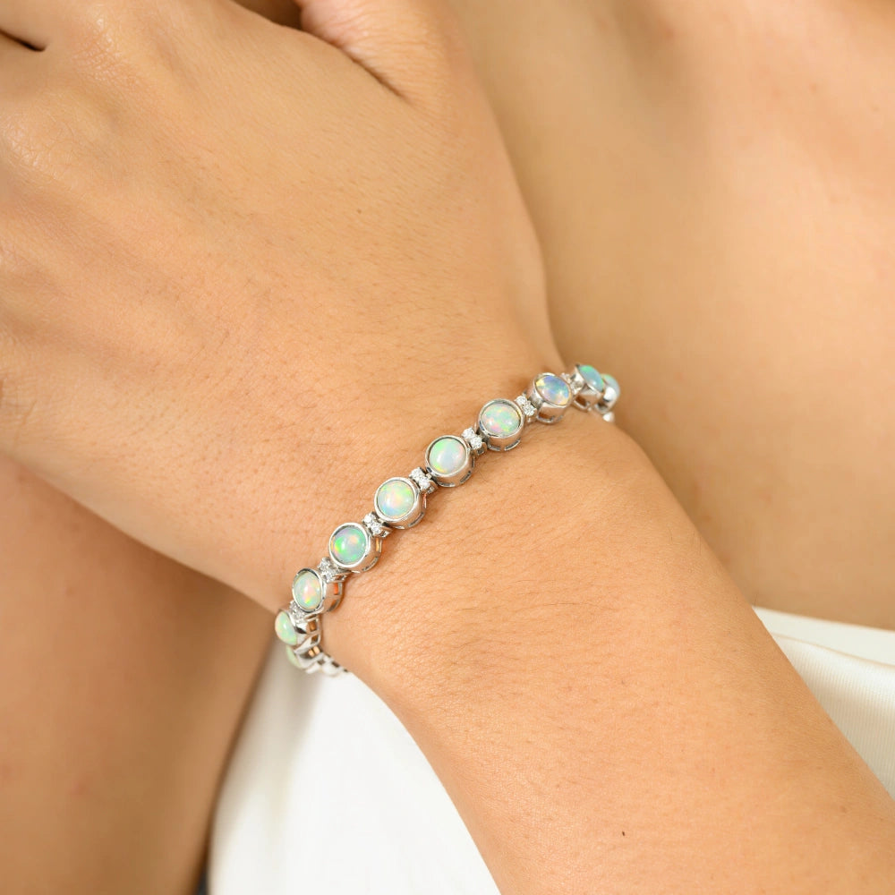 October Birthstone Jewelry Manufacture 100% Authentic Opal & American Diamond Exporter