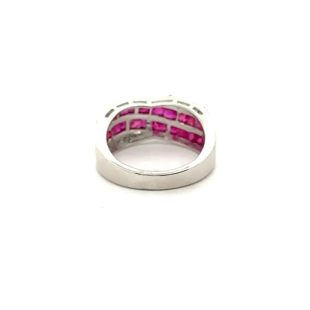 Most Beautiful Ruby & American Diamond Statement Wedding Jewelry For Valentine's Gift
