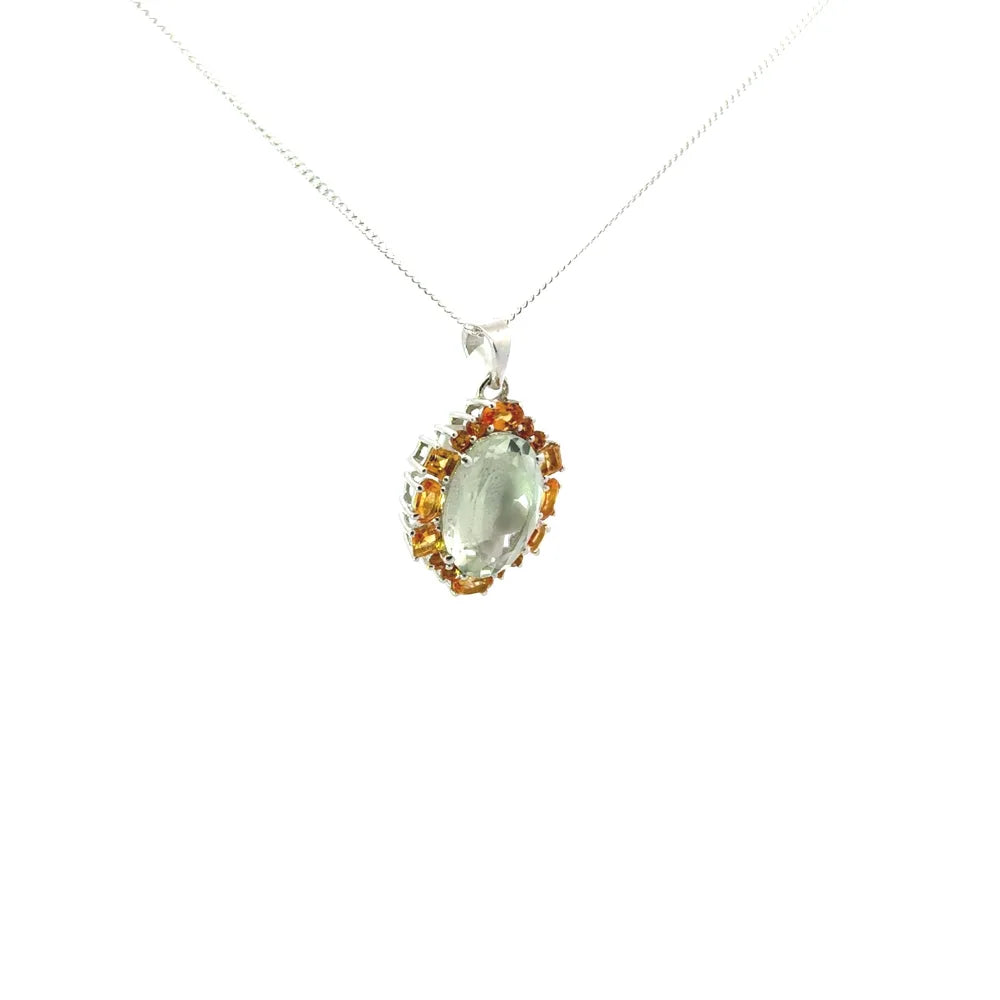 New Arrivals Natural Mixed Shape Multi Gemstone Statement Pendant Fine Jewelry