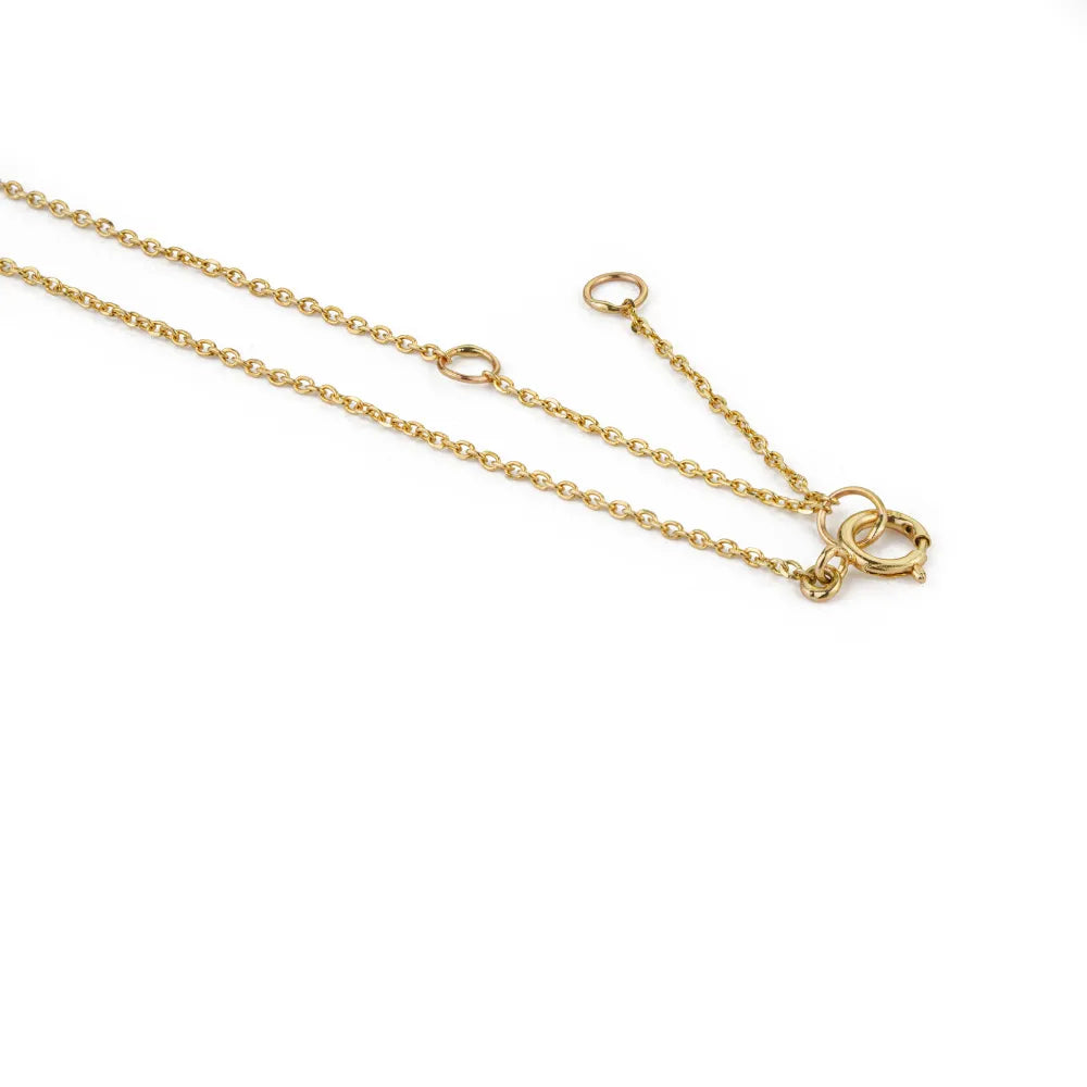Fine Gemstone Tourmaline & Diamond Solid K14 Yellow Gold Stackable Pendant Necklace Latest Design Jewelry