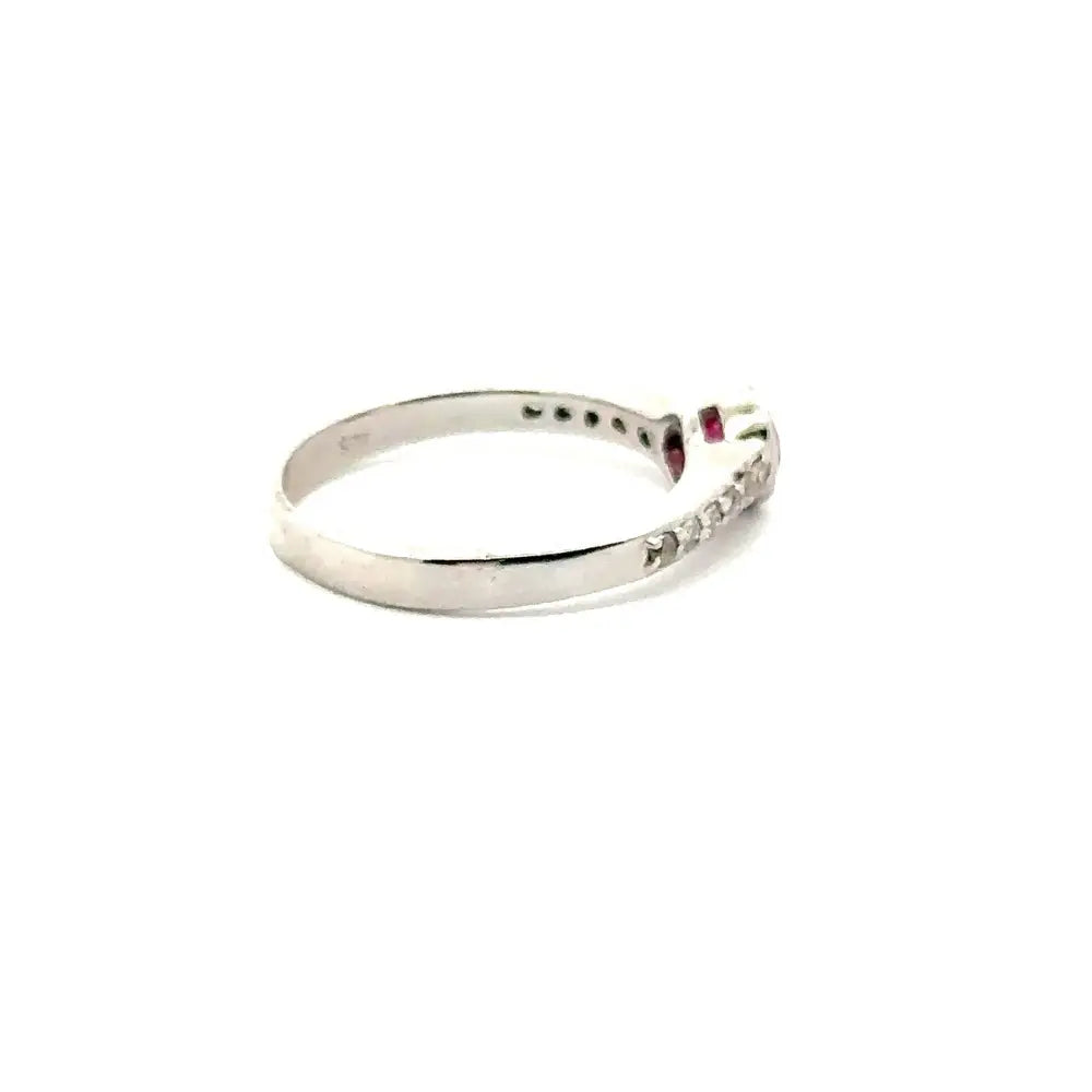 July Birthstone Genuine Ruby & American Diamond Solitaire Ring For Unisex Custom Made Jewelry Manufacturer