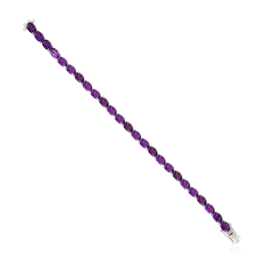 Exporter Bulk Order 100% Authentic Amethyst Statement Bracelet Pure 925 Sterling Silver Jewelry Wholesale