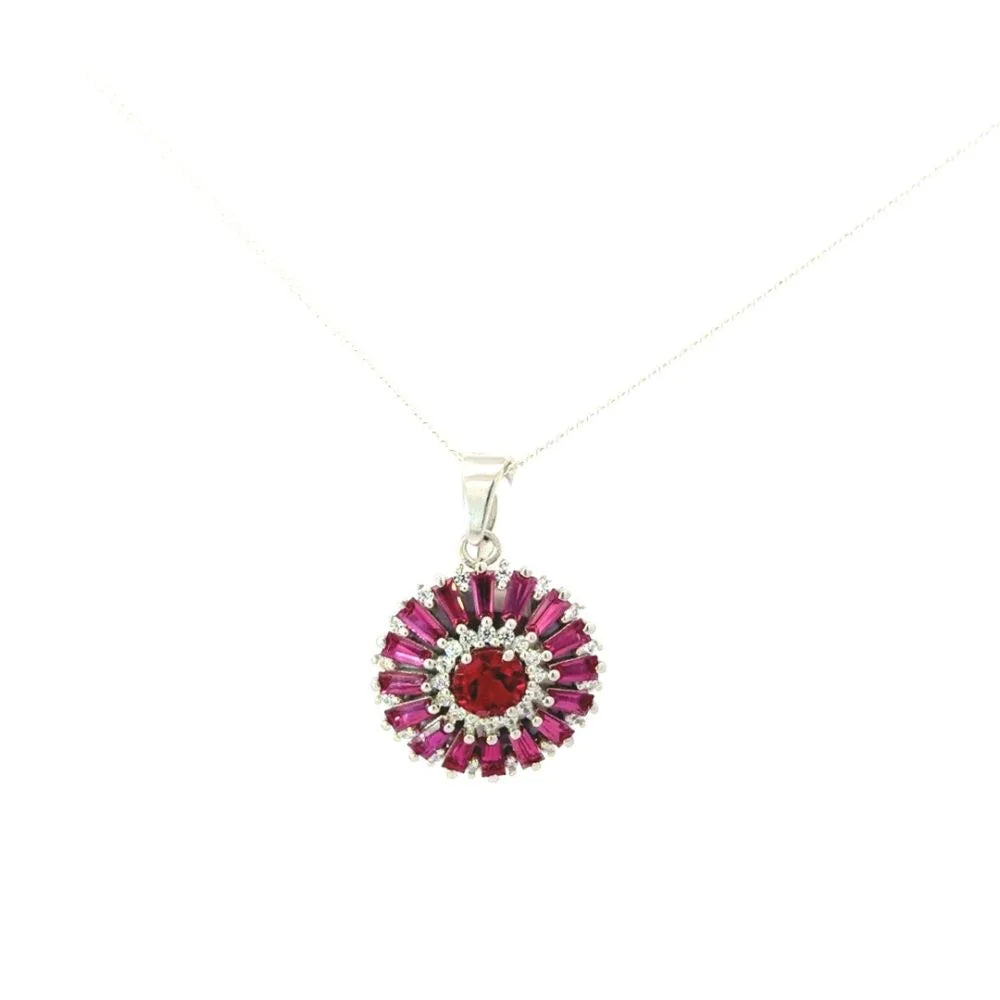 Unique Trendy Products Handmade Real Tourmaline & American Diamond Statement Pendant