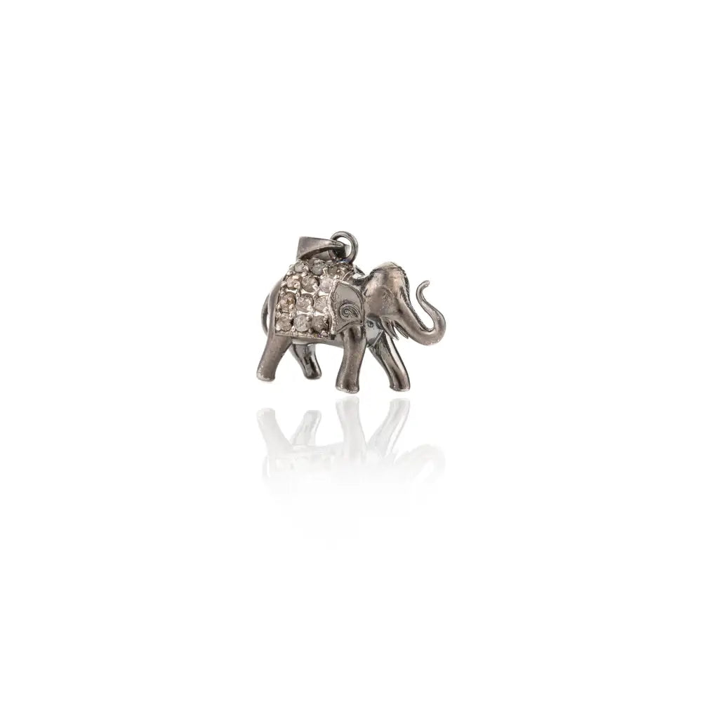 Best Selling Products Round Cut American Diamond Elephant Shape Pendant For Party Wholesale Jewelry