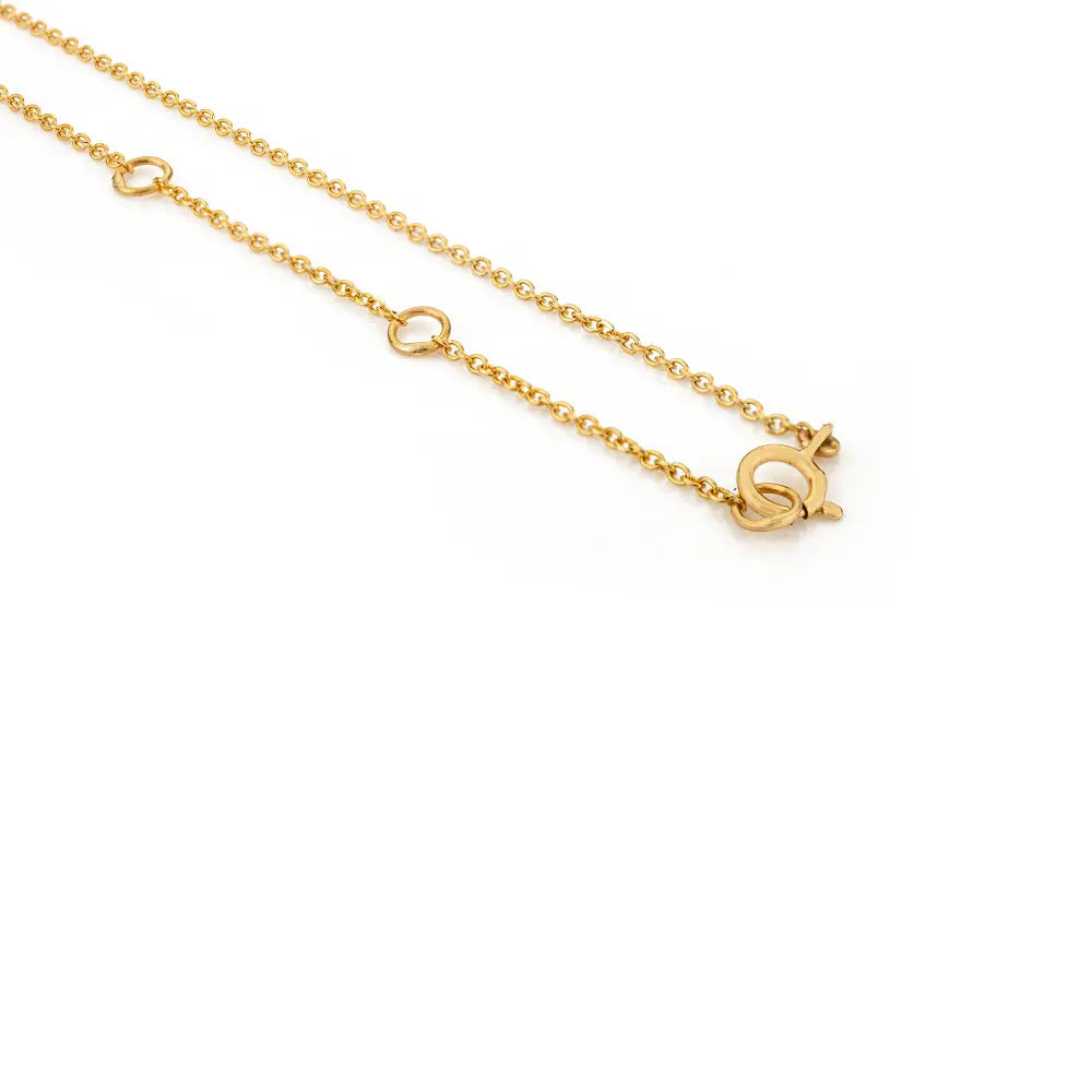 18K Real Yellow Gold Emerald & Diamond Heart Shape Cluster Pendant Necklace Anniversary Gift