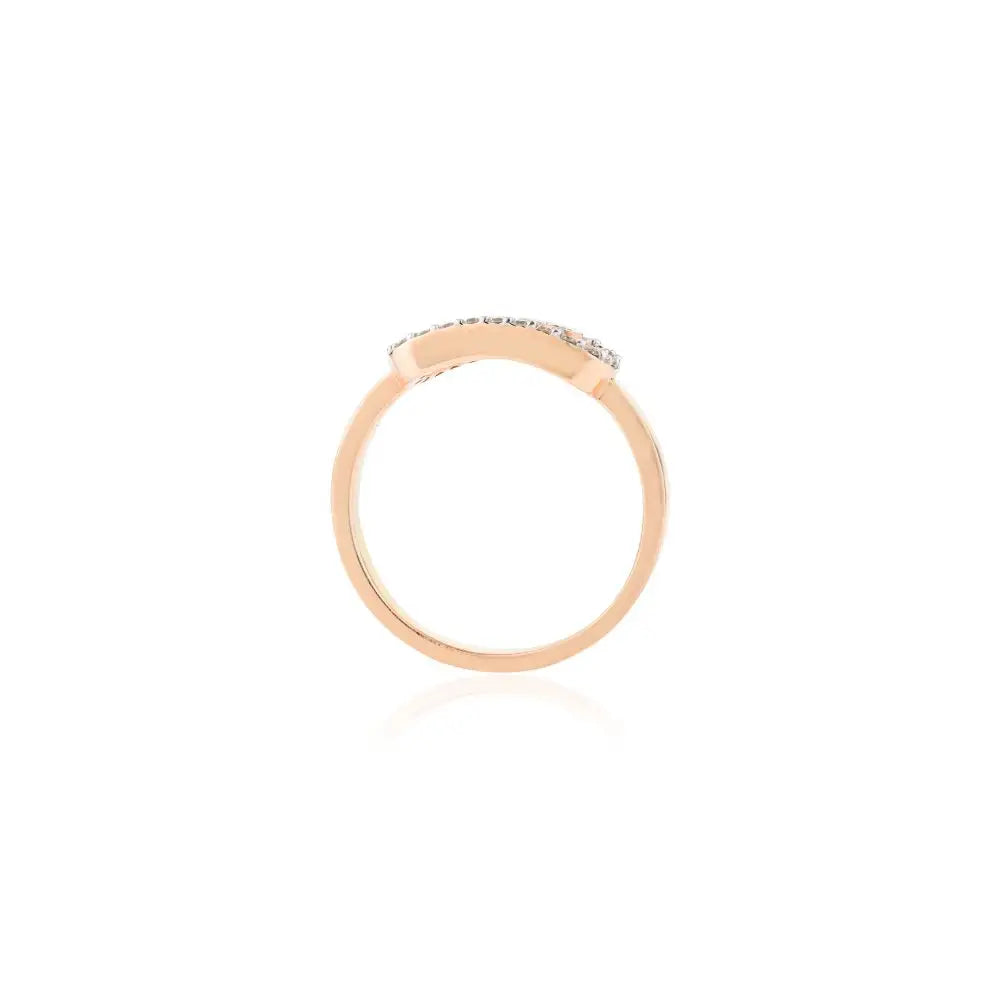 Best Quality Real Diamond Uno Pave Minimalist Ring in 14k Rose Gold