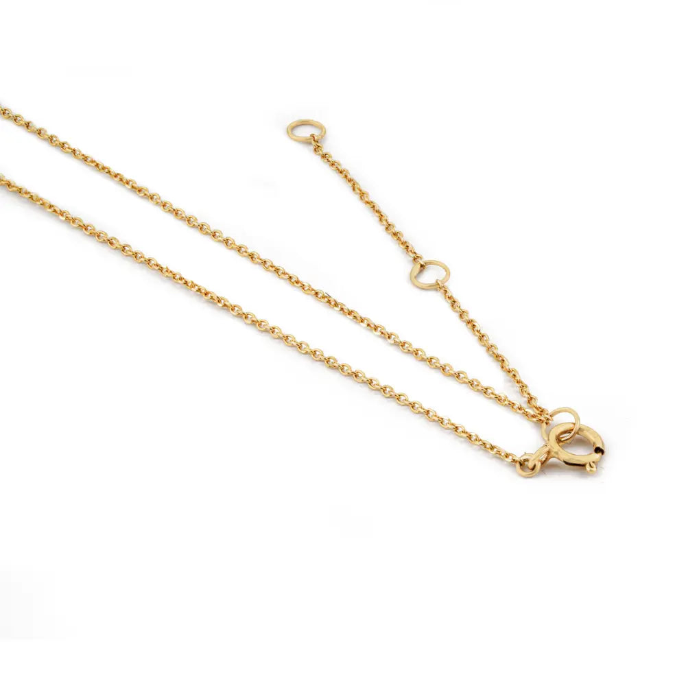 Natural Ruby & Diamond Halo Y Shape Lariat Necklace For Women Wedding 14K Yellow Gold