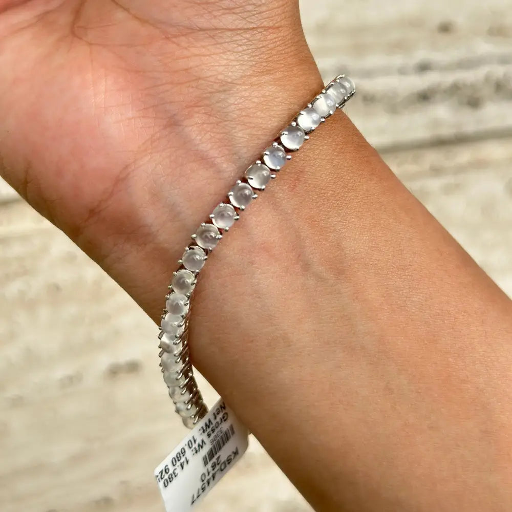 Best Selling Products Top Seller Sterling 925 Silver Cat's Eye Stackable Tennis Bracelet For Women