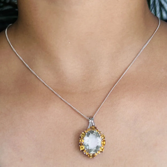 New Arrivals Natural Mixed Shape Multi Gemstone Statement Pendant Fine Jewelry