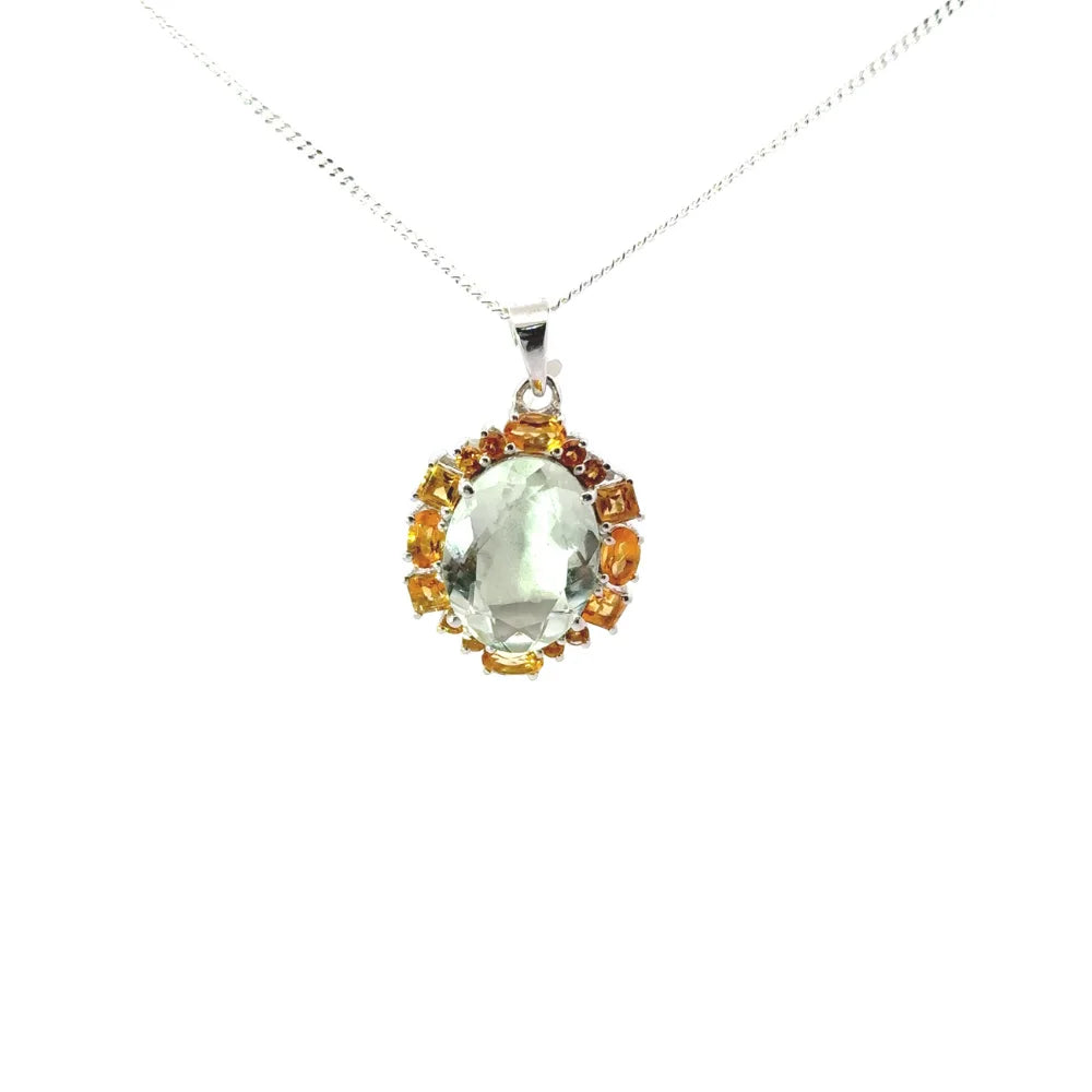 New Arrivals Natural Mixed Shape Multi Gemstone Statement Pendant Fine Jewelry