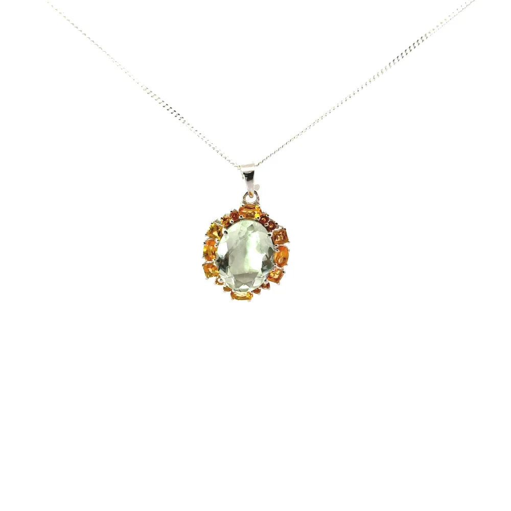 New Arrivals Natural Mixed Shape Multi Gemstone Statement Pendant Fine Jewelry
