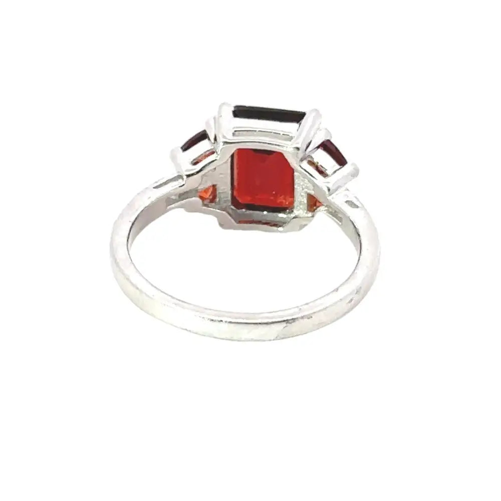 High Grade Jewelry Natural Garnet Engagement Ring Set In 925 Sterling Silver Factory Price