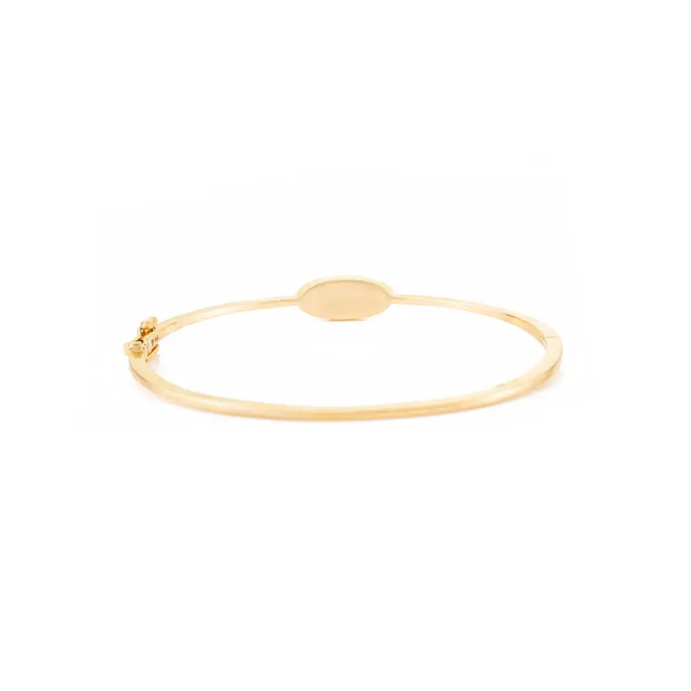High Quality Turquoise & Diamond K14 Solid Yellow Gold Stackable Halo Bangle & Bracelet