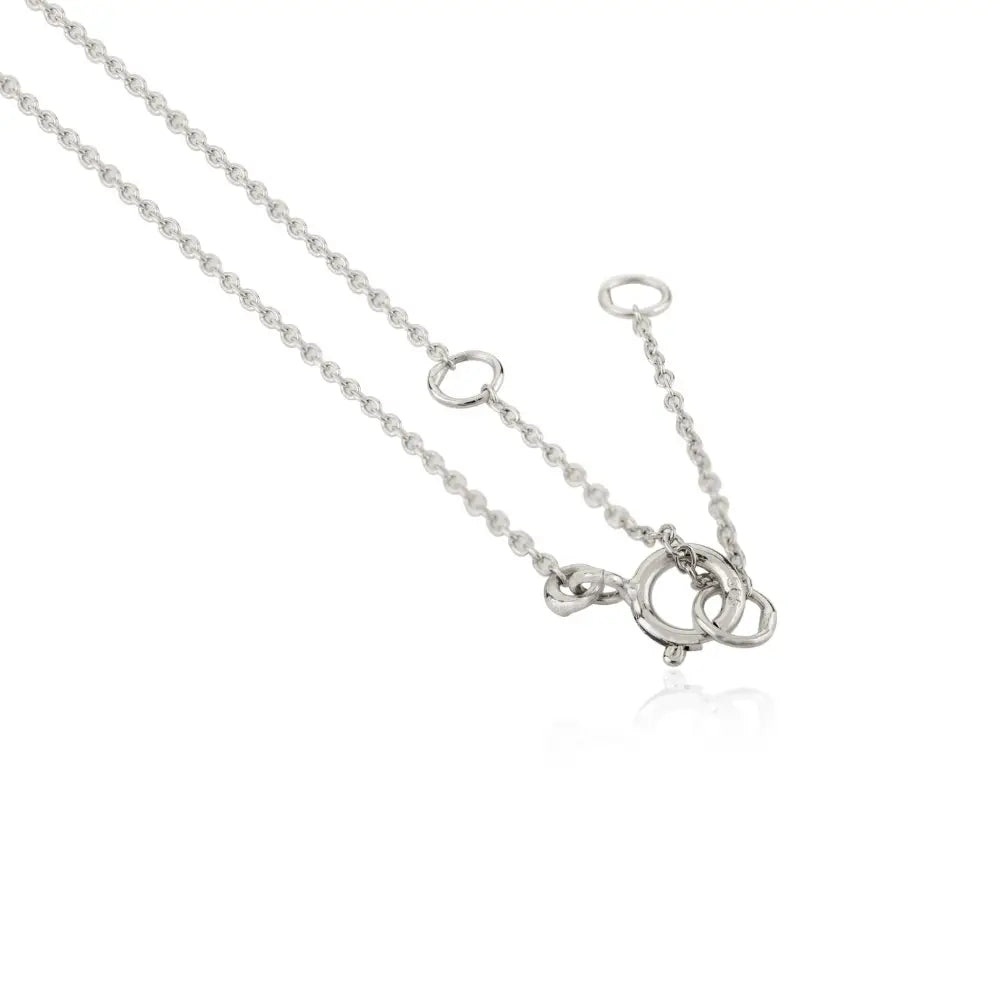 Natural Diamond Real 14K White Gold Butterfly Pendant Necklace Wedding Statement Jewelry
