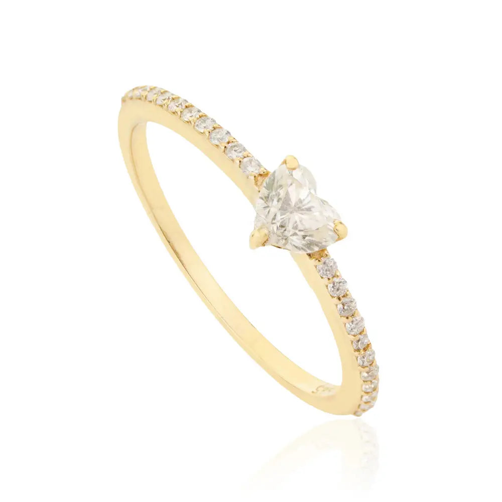 Elegant Simple 100% Natural Diamond Stacking Minimalist Ring Solid 14K Yellow Gold Jewelry