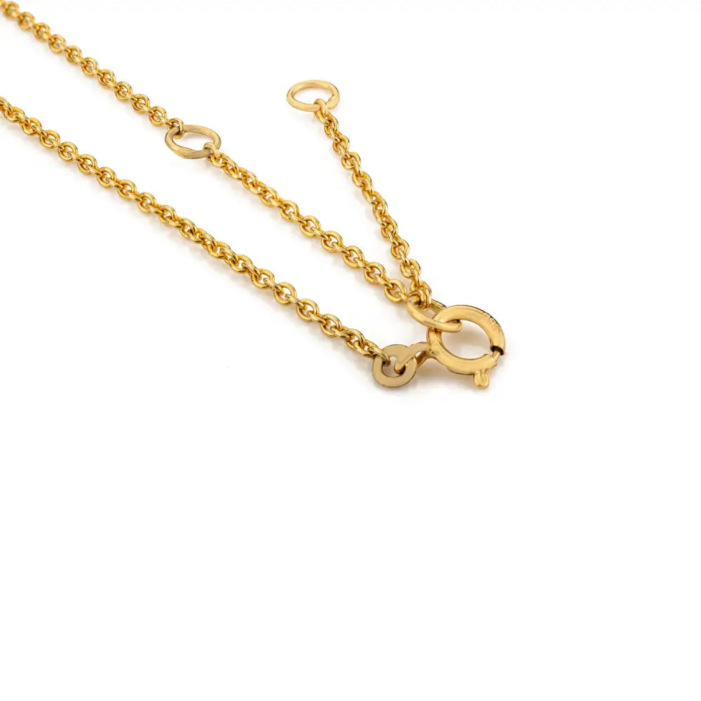 Clover Shape Amethyst & Round Cut Diamond Minimal Stacking Pendant Necklace K14 Gold
