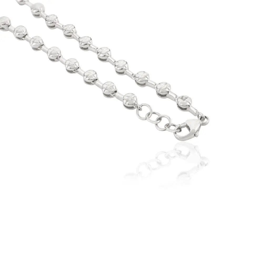 Real 18K White Gold Blue Sapphire & Diamond Choker Necklace Party Wear Jewelry