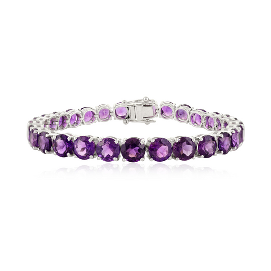 Best Selling Products 100% Authentic Amethyst Tennis Bracelet New Arrivals Bulk Order