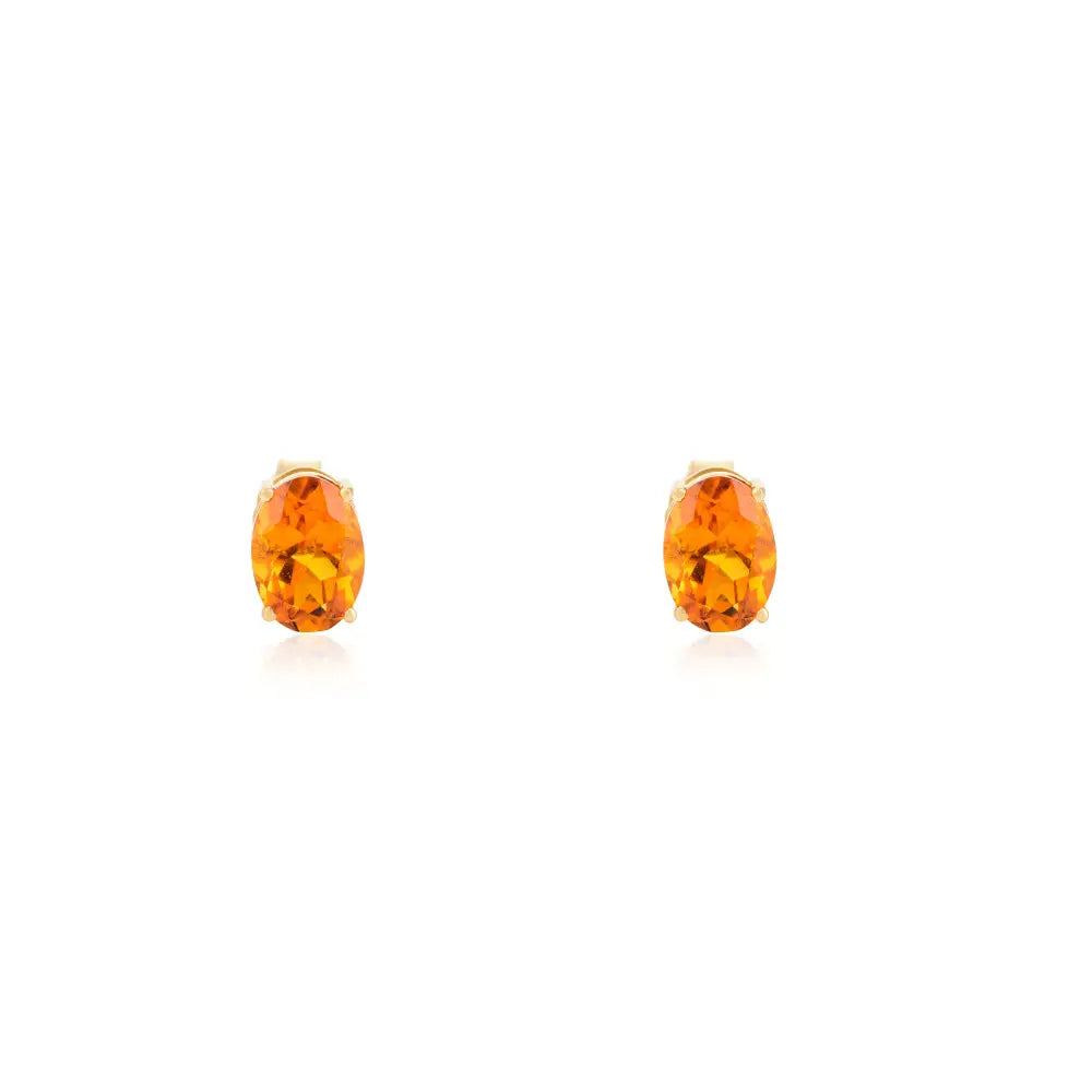 Oval Cut Citrine Ring Earrings & Pendant Single Stone Combo Set Everyday Dainty Jewelry