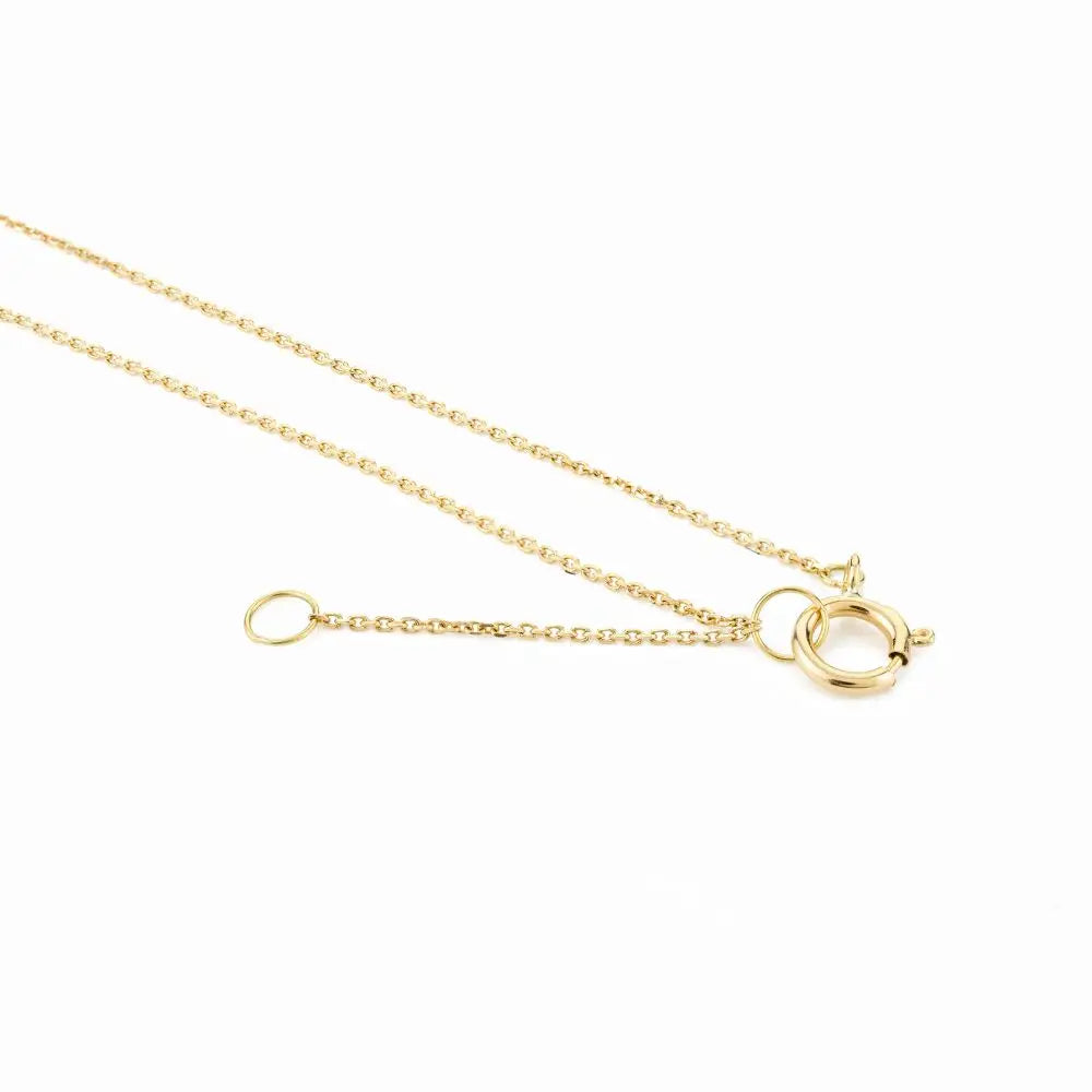 Classic Design Natural Marquise Drop Necklace in 18k Yellow Gold