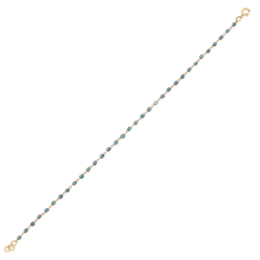 Best Selling Product Natural Diamond 18K Solid Yellow Gold Adjustable Bracelet