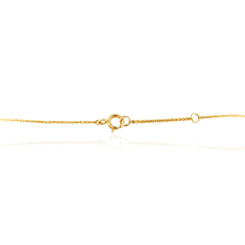 Minimal Jewelry Natural Diamond 14K Solid Yellow Gold Star Charm Necklace