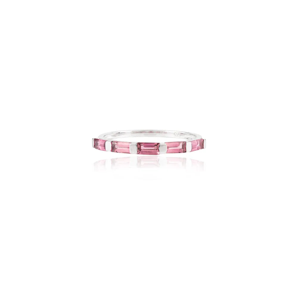 Best Quality Product 14K White Gold Tourmaline Trending Ring