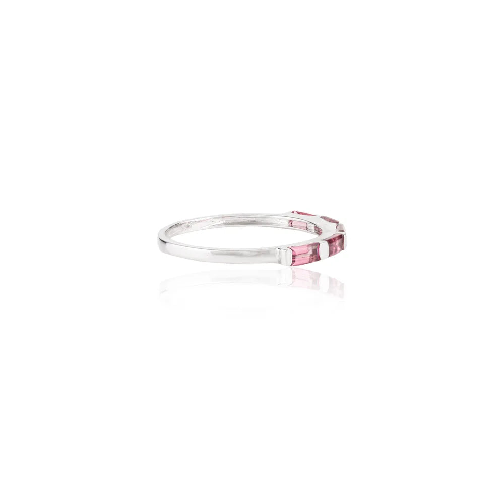 Best Quality Product 14K White Gold Tourmaline Trending Ring