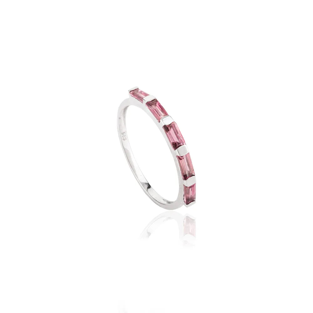 Best Quality Product 14K White Gold Tourmaline Trending Ring